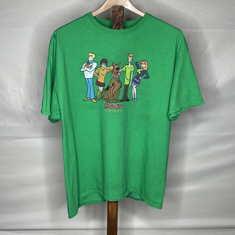 Green Scooby-Doo "Scooby Gang" T-Shirt Size Men's XL 100% Cotton